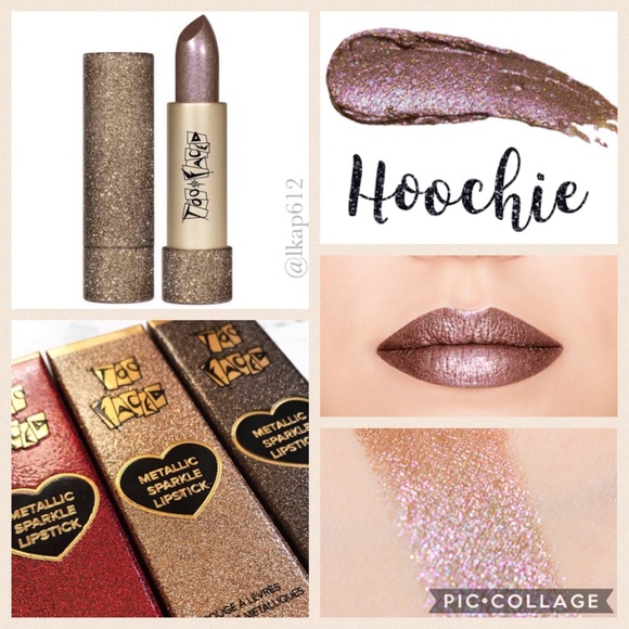too faced metallic sparkle lipstick